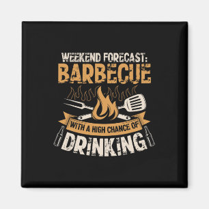 Funny Bbq Grill Chef Grilling Master Rbecue Lover  Magnet