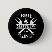 Funny BBQ Grill Master Personalised Barbecue King