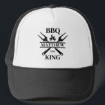 Funny BBQ Grill Master Personalised Barbecue King  Trucker Hat<br><div class="desc">Funny BBQ Grill Master Personalised Barbecue Best</div>
