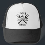 Funny BBQ Grill Master Personalised Barbecue King  Trucker Hat<br><div class="desc">Funny BBQ Grill Master Personalised Barbecue Best</div>