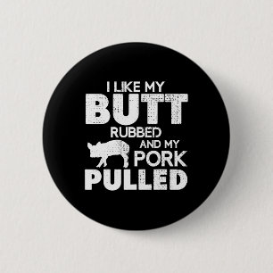 Funny Bbq Grilling Quote Pig Pulled Pork Bbq Grill 6 Cm Round Badge