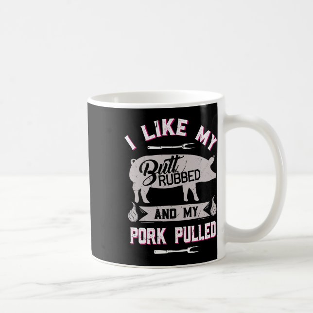 Funny Bbq Grilling Quote Pig Pulled Pork  Coffee Mug (Right)