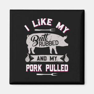 Funny Bbq Grilling Quote Pig Pulled Pork  Magnet