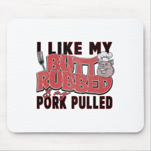 Funny Bbq Grilling Quote Pig Pulled Pork Men Women Mouse Mat