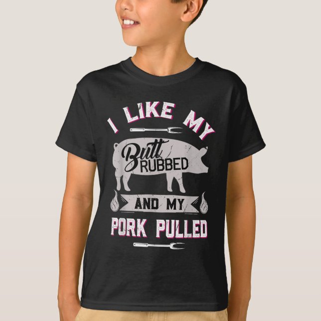 Funny Bbq Grilling Quote Pig Pulled Pork  T-Shirt (Front)