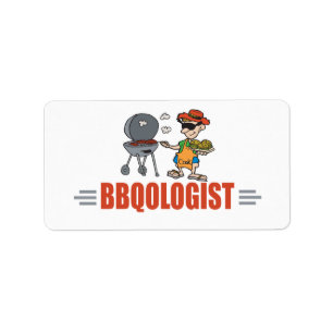 Funny BBQ Label
