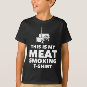 Funny Bbq Meat Smoking Design T-Shirt