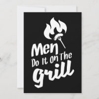 Funny BBQ Men Do It On The Grill Smoker