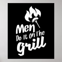 Funny BBQ Men Do It On The Grill Smoker