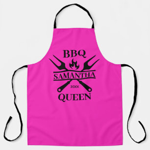 Funny BBQ Personalised Barbecue Queen Apron