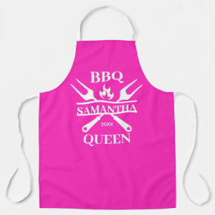 Funny BBQ Personalised Barbecue Queen Apron
