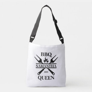 Funny BBQ Personalized Barbecue Queen   Tote Bag