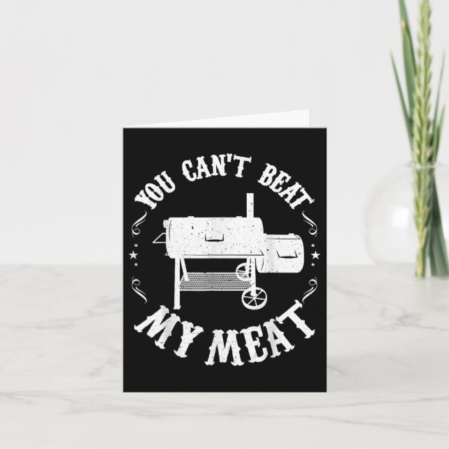 Funny Bbq Pit Reverse Flow Smoker Accessory Dad Gr Card (Front)