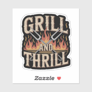 Funny BBQ Pitmaster Grill And Thrill