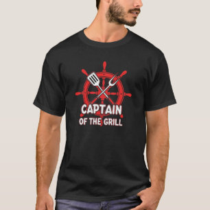Funny BBQ Sailing Captain Of The Grill T-Shirt