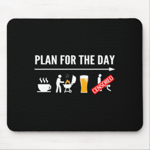 Funny bbq shirts for men coffee grilling beer mouse mat