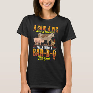 Funny BBQ Shirts For Men Cow Pig And Chicken Shirt