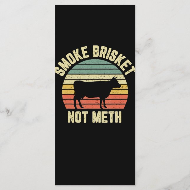 Funny Bbq  Smoke Brisket Not Novelty Grilling Menu (Front)