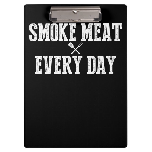 Funny Bbq Smoker Accessory Pitmaster Dad Grilling Clipboard (Front)