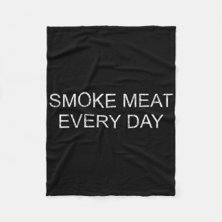 Funny Bbq Smoker Accessory Pitmaster Dad Grilling  Fleece Blanket