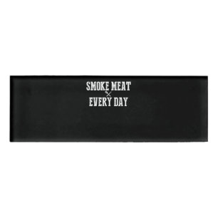 Funny Bbq Smoker Accessory Pitmaster Dad Grilling Name Tag