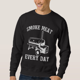 Funny BBQ Smoker Accessory Pitmaster Dad Grilling Sweatshirt