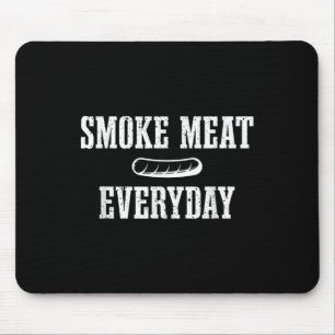 Funny Bbq Smoker Dad Grilling Meat Quote Mouse Mat