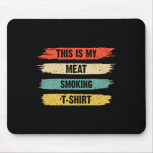Funny Bbq Smoker Lover Retro Vintage This Is My Me Mouse Mat