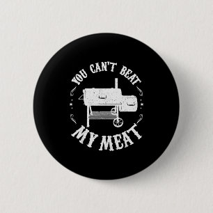 Funny Bbq T Reverse Flow Smoker Accessory Dad Gril 6 Cm Round Badge