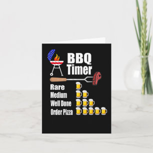 Funny Bbq Timer - Barbecue Grill Grilling Gift Card