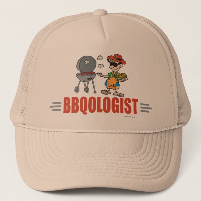 Funny BBQ Trucker Hat (Front)