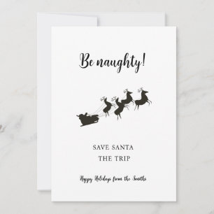 Funny be naughty Santa Christmas