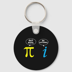 Funny Be Rational Get Real Math Lover Tee Teacher Key Ring