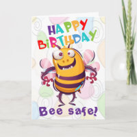 Funny Be Safe Social Distance Birthday