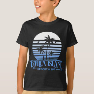 Funny Beach Bohica Island Resort And Spa Military T-Shirt