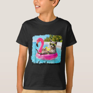 Funny beach family vacation feral girl summer T-Shirt
