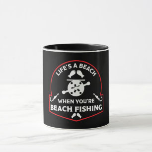 Funny Beach Fishing Mug