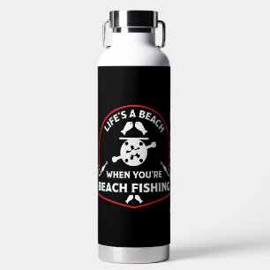 Funny Beach Fishing Water Bottle