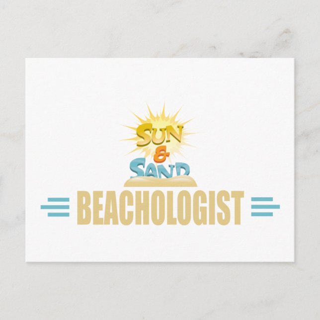 Funny Beach Lover Postcard (Front)