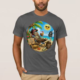 Funny Beach Pirate T-Shirt