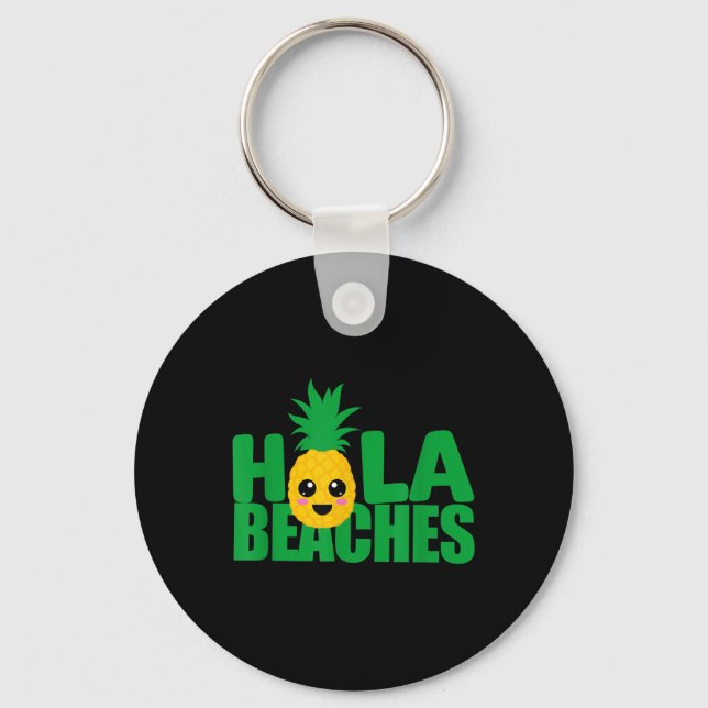 Funny Beach Summer Vacation Pineapple T Cruise Hol Key Ring (Front)