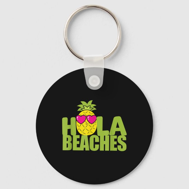 Funny Beach Summer Vacation Pineapple T Cruise Hol Key Ring (Front)
