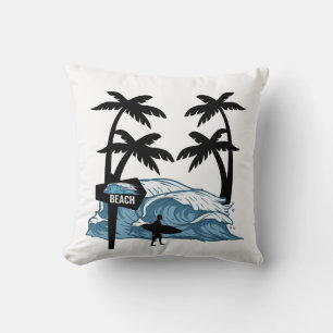 Funny Beach Wave Cushion