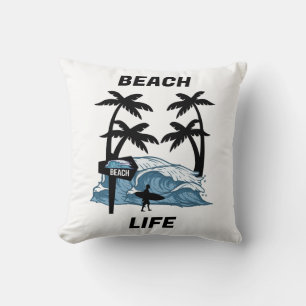 Funny Beach Wave Cushion