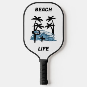 Funny Beach Wave Pickleball Paddle