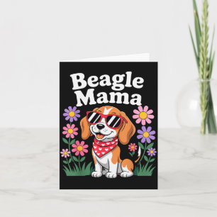 Funny Beagle Art For Women Girls Mum Beagle Dog Lo Card