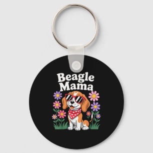 Funny Beagle Art For Women Girls Mum Beagle Dog Lo Key Ring