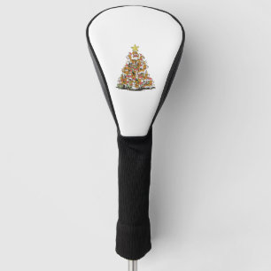 Funny beagle Christmas tree for beagle dog lovers Golf Head Cover