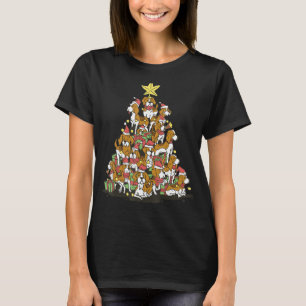Funny beagle Christmas tree for beagle dog lovers T-Shirt