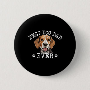 Funny Beagle Dad Fathers Day Vintage Ever Dog Love 6 Cm Round Badge